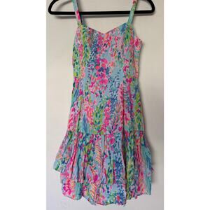 Lilly Pulitzer Morgana Catch The Wave built in padding size 00 XXS mini dress